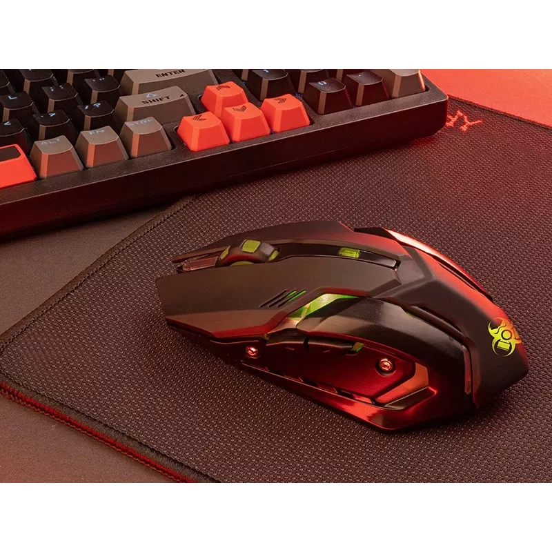 Bezvadu ergonomiskā spēļu pele TRACER ROCKY RF NANO - kompakts dizains, bezvadu RF savienojums