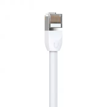 Ethernet komutācijas kabelis UBIQUITI UACC-CABLE-PATCH-OUTDOOR-1M-W Cat5e RJ-45 uz RJ-45, 1 m, balts, S/UTP, TPE apvalks