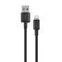 USB-A uz Lightning kabelis Orsen S9L 1 m 2.1A — melns