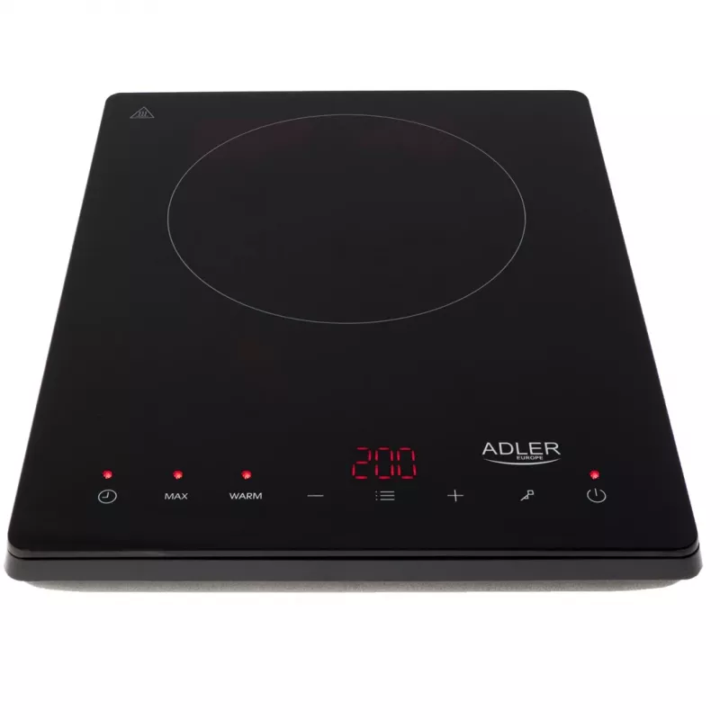 Adler AD 6513 plīts melna, galda virsmas, 29 cm zona, indukcijas plīts, 1 zona(s)
