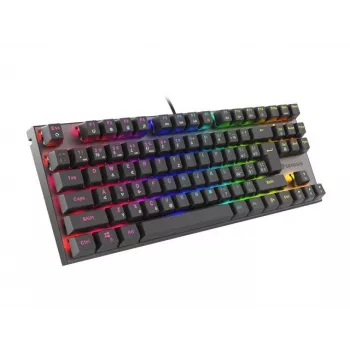 SPĒĻU KLAVIATŪRA GENESIS THOR 303 TKL CZ/SK RGB APGAISMOJUMS MEHĀNISKĀ SARKANA MELNA KARSTĀ NOMAIŅA