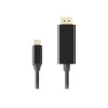 USB-C uz DisplayPort adapteris Lanberg CA-CMDP-10CU-0018-BK Melns 1,8 m