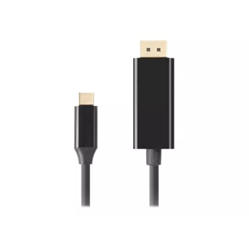 USB-C uz DisplayPort adapteris Lanberg CA-CMDP-10CU-0018-BK Melns 1,8 m