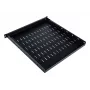 Plaukts Digitus TN-19-5/9-1U-W-BK tērauda melns 19 collu 500mm dziļums