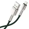 USB-A uz Lightning kabelis Baseus 1 m, zaļš
