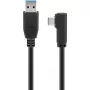 Goobay USB-C™ uz USB A 3.0 kabelis 90°, melns, 1,5 m - USB 3.0 spraudnis (A tips) > USB-C™ spraudnis (66502)