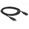 USB kabelis DeLOCK 85534 USB 3.2 Gen 1 1.5m USB C melns
