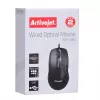 Activejet AMY-083 pele ar vadu USB (optiska; 1000 DPI; melna)