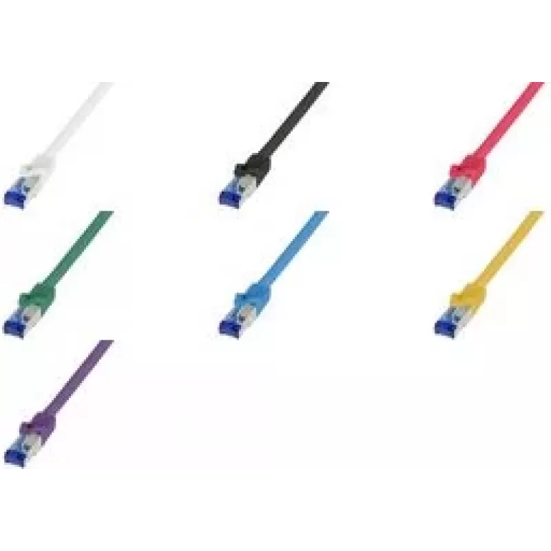 Logilink Professional - Patch-Cable - RJ-45 (M) uz RJ-45 (M) - 3 m - 6 mm - S/FTP - CAT 6a - Bez halogēna, veidots, bezķēdes - Sarkans, RAL 3018 (C6A064S)