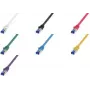 Logilink Professional - Patch-Cable - RJ-45 (M) uz RJ-45 (M) - 3 m - 6 mm - S/FTP - CAT 6a - Bez halogēna, veidots, bezķēdes - Sarkans, RAL 3018 (C6A064S)