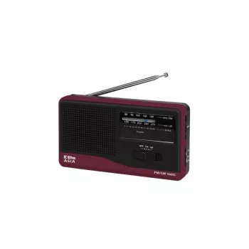 Pārnēsājamais radio Eltra Asia Melns — modelis kompakts AM/FM uztvērējs