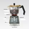 Alumīnija plīts virsmas moka katls Maestro MR-1657-3-BEIGE – 3 tasīšu espresso kafijas automāts, smilškrāsas