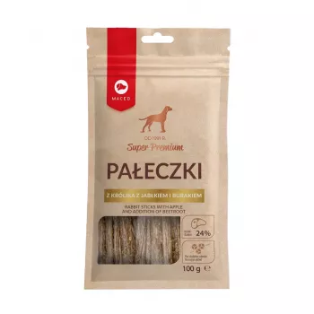MACED trušu kociņi ar ābolu un biešu piedevu - suņu kārums - 100g