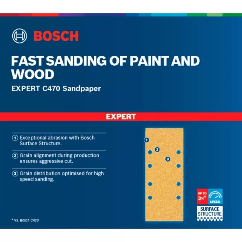 Bosch 2 608 900 807 rotējošā instrumenta slīpēšanas/slīpēšanas piederums Koks Slīploksne