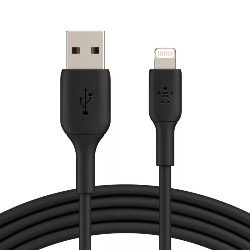 BELKIN PVC USB KABELIS USB-A - LIGHTNING, 1M, MELNS