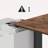 Ergo Office elektriski regulējams galds, maks. augstums 1160 mm, maks. slodze - 80 kg, bez sēd-stāv galda virsmas, melns, ER-400 B