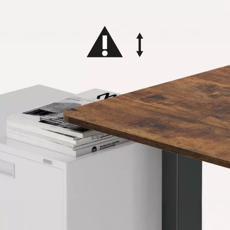 Ergo Office elektriski regulējams galds, maks. augstums 1160 mm, maks. slodze - 80 kg, bez sēd-stāv galda virsmas, melns, ER-400 B