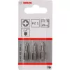 Skrūvgrieža uzgaļi Bosch Extra Hard 3 gab. PZ 2 25 mm