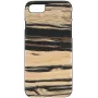 Telefona maciņš Man and Wood iPhone 7/8 — balts ar melnkoka detaļām