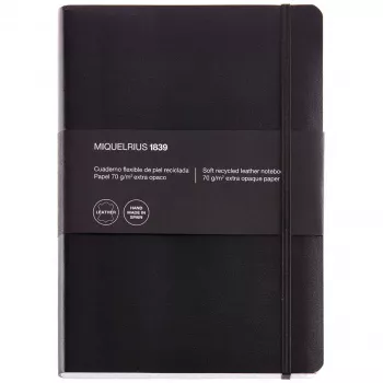 Miquelrius LEATHER1839 piezīmju grāmatiņa 152X210 SQR 5mm Indekss.300Bl (Kravas piegāde)