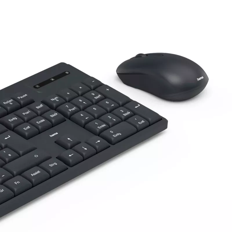 Bezvadu tastatūras un peles komplekts WKM-100 melns