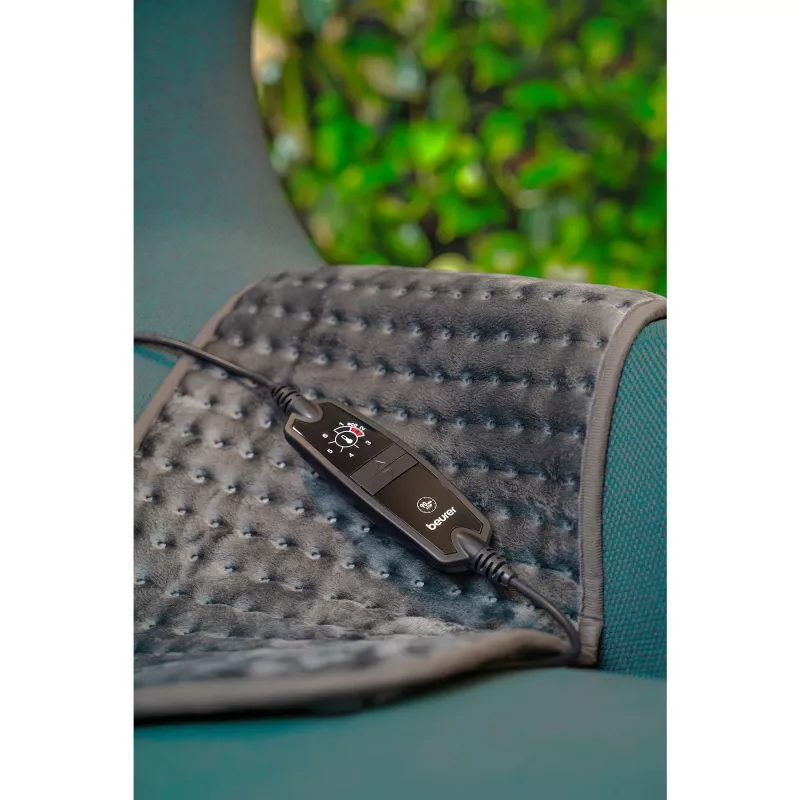 Beurer HK 123 XXL Cosy Grey Green Planet sildīšanas paliktnis 60x30cm 6 līmeņi automātiska izslēgšanās