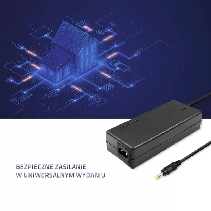 Qoltec 51509.45W Barošanas adapteris Lenovo | 45W | 20V | 2.25A | 4.0*1.7 | + strāvas kabelis