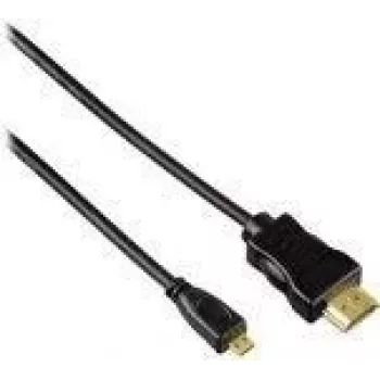 Hama HDMI 2m HDMI kabelis HDMI Type A (Standard) uz HDMI Type D (Micro) melns