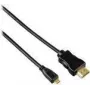 Hama HDMI 2m HDMI kabelis HDMI Type A (Standard) uz HDMI Type D (Micro) melns