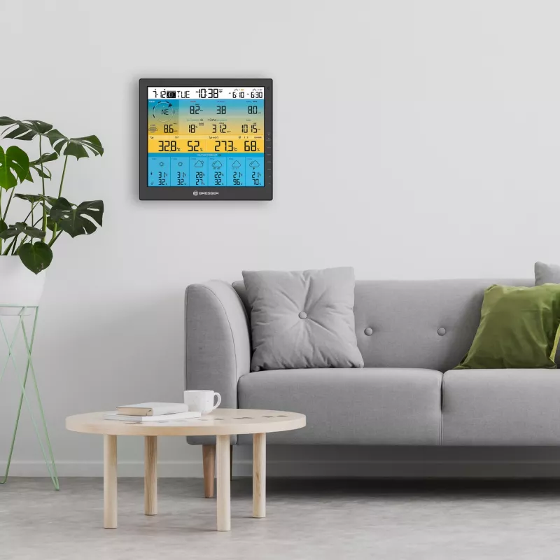 Digitālā laika stacija Bresser Optics 7003220 Melns LCD Wi-Fi
