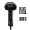 Rokas svītrkodu lasītājs QOLTEC 50863 — 1D/2D skeneris, USB vadu savienojums, LED sensors, melns, 5V, 1,8 m kabelis