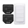 Shelly WiFi Controller Set Shutter BLU RC Button 4 — viedais relejs rullo slēģiem un žalūzijām