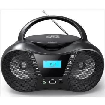 Radio atskaņotājs CD LILA2 USB/BT melns