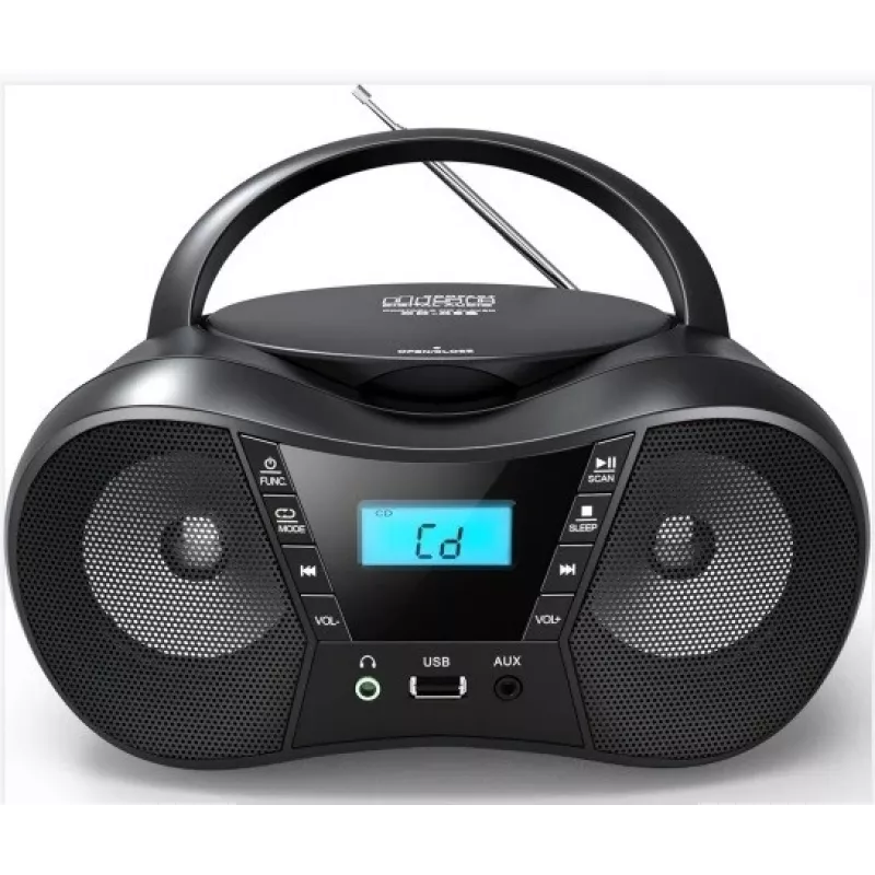 Radio atskaņotājs CD LILA2 USB/BT melns