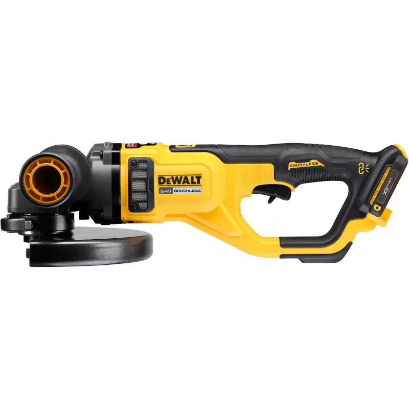 Leņķa slīpmašīna DeWalt DCG460N-XJ 54V bezsuku motors, 230 mm disks