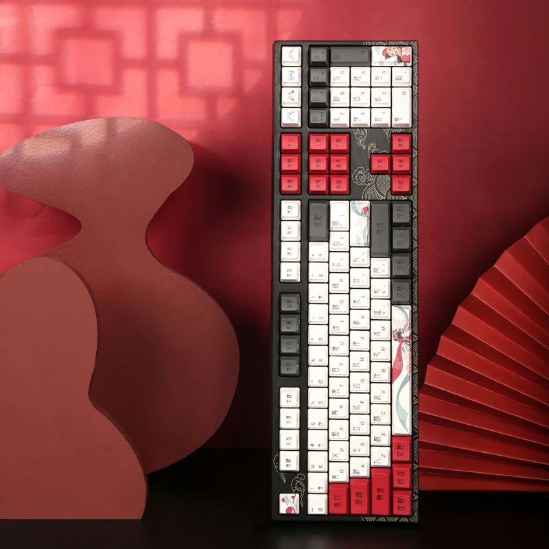 Mechanical Gaming tastatūra Triton Varmilo VEA108 Beijing Opera, MX Brown slēdži, balta LED, US izkārtojums