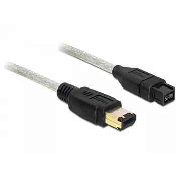 FireWire kabelis DeLOCK 82595 1m pelēks vīrišķais/vīrišķais