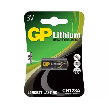 Vienreizējā baterija GP baterijas Lithium CR123A