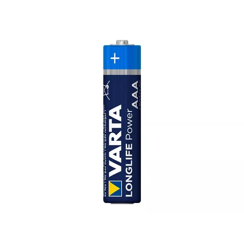 Vienreizējās lietošanas sārma baterijas AAA Varta Longlife Power 1.5V, 40 gab. iepakojumā