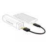 DeLOCK USB uzlādes kabelis Type-A uz USB Type-C 15 cm melns