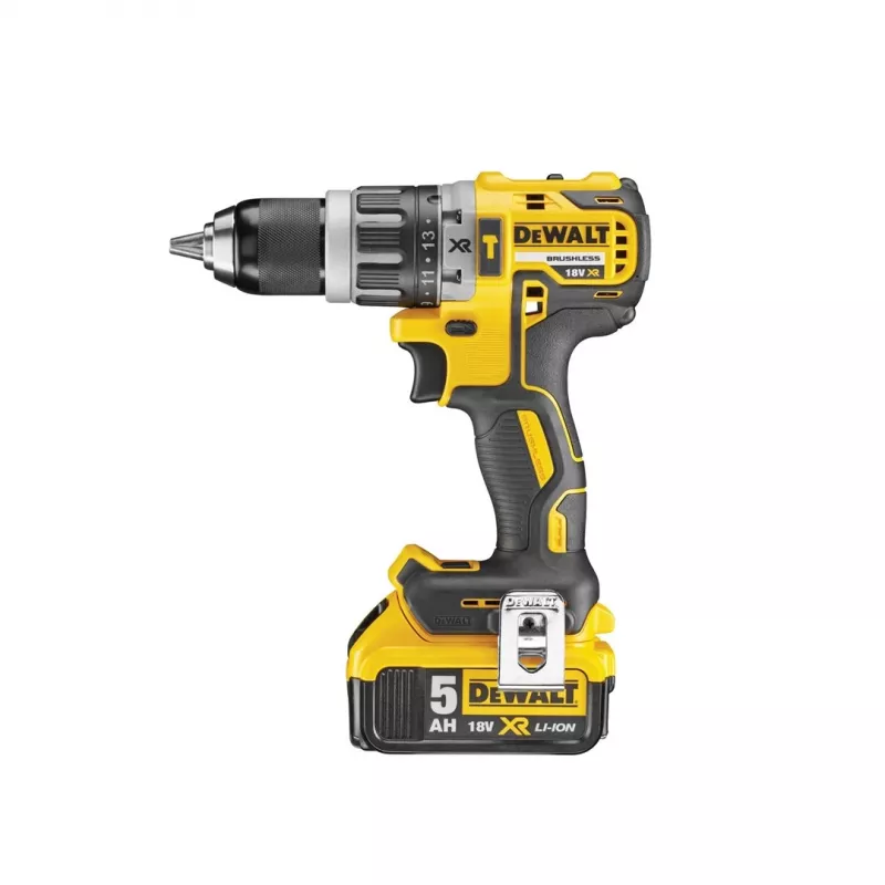 Bezvadu urbjmašīna DeWALT DCD796P2 18V Li-Ion 5Ah Bezatļaukas patrona 13 mm, 2 ātrumi, 1.8 kg