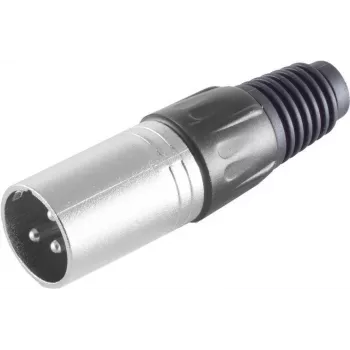 XLR savienotājs ShiverPeaks BS55002-R – 3 kontaktu, sarkans metāla korpuss