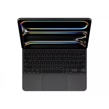 Apple Magic Keyboard iPad Pro 13 collu M4 modelim, ASV angļu valoda, melns, bezvadu skārienpaliktnis