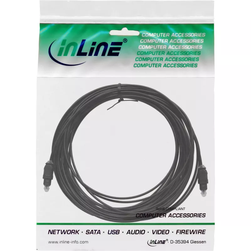 Microconnect TT6150BKAD audio kabelis 15 m TOSLINK Melns
