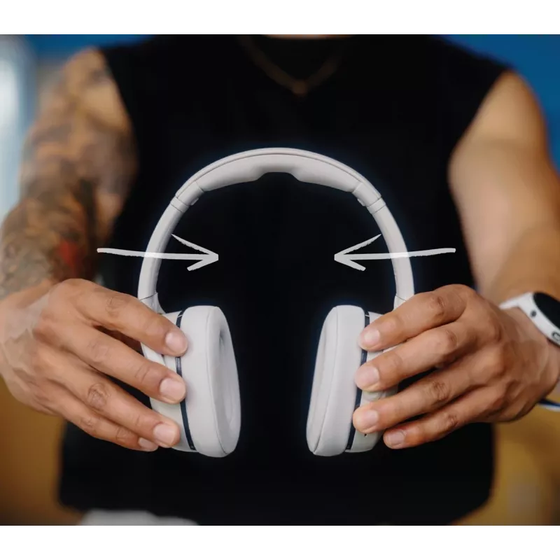 Skullcandy Crusher 540 aktīvās apkārtējās austiņas, pelēks betons