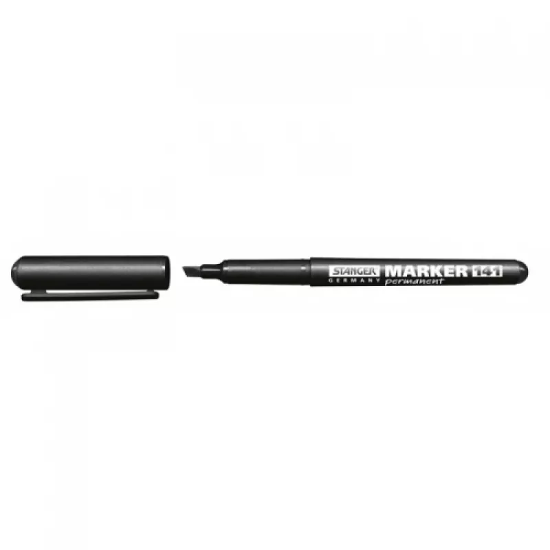 Pastāvīgais marķieris Stanger M141, melna tinte, 1–3 mm uzgalis