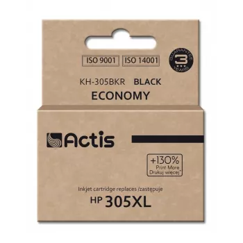 Actis KH-305BKR tinte (aizstājējs HP 305XL 3YM62A; Standarta; 20 ml; melna)