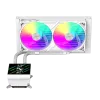 Gamemax CPU šķidruma dzesētājs | GLACIER 240 LCD WH | Intel, AMD