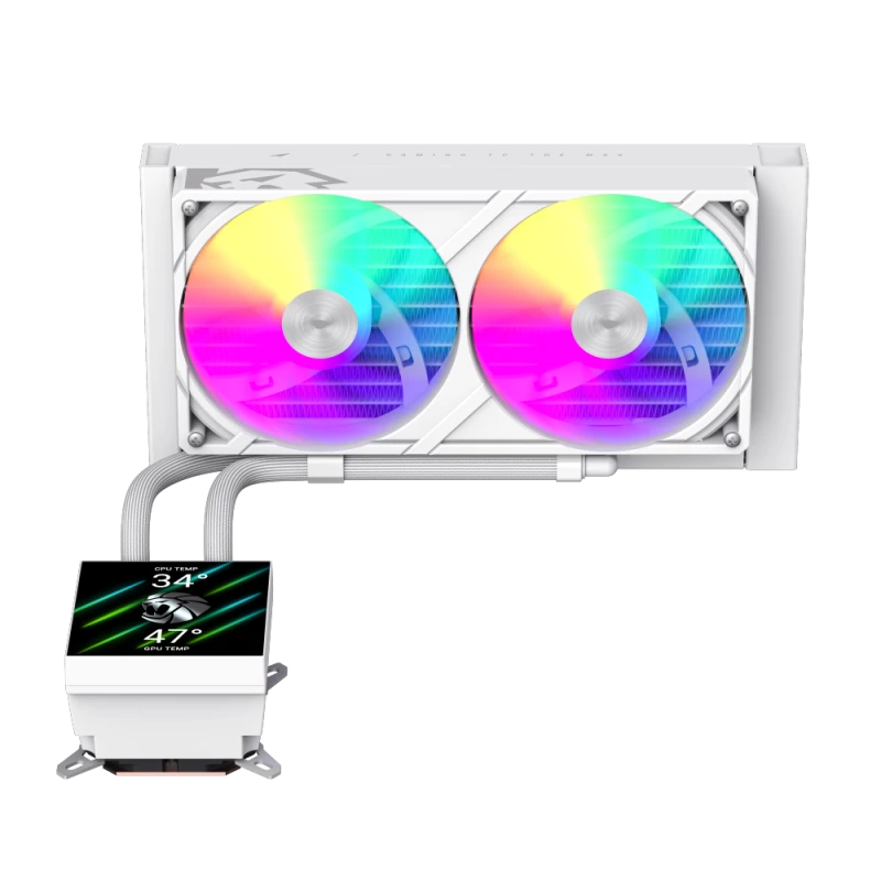 Gamemax CPU šķidruma dzesētājs | GLACIER 240 LCD WH | Intel, AMD