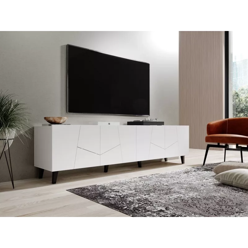 RTV skapis ETNA 200x42x52 balts matēts